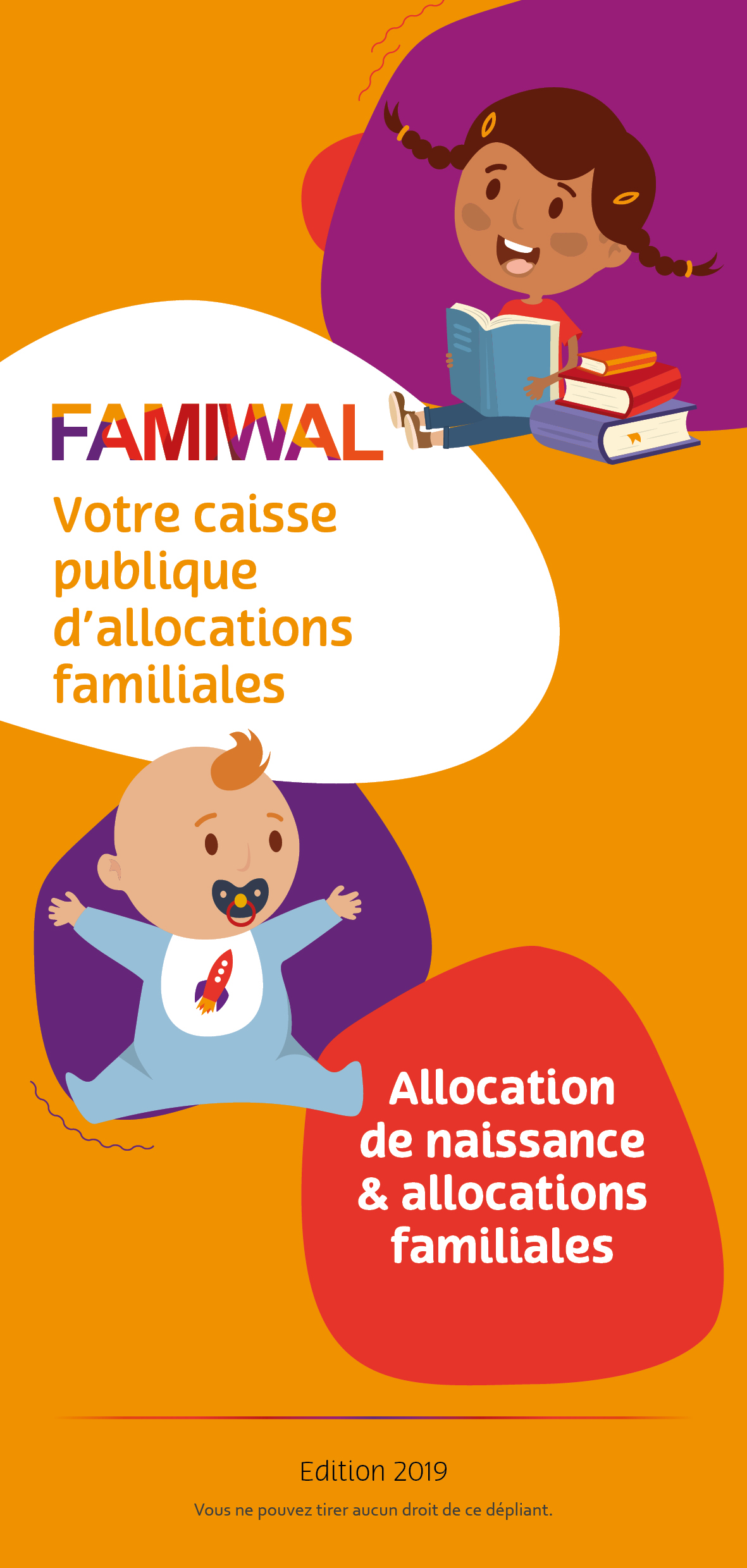 Couverture dépliant prime de naissance et allocations familiales