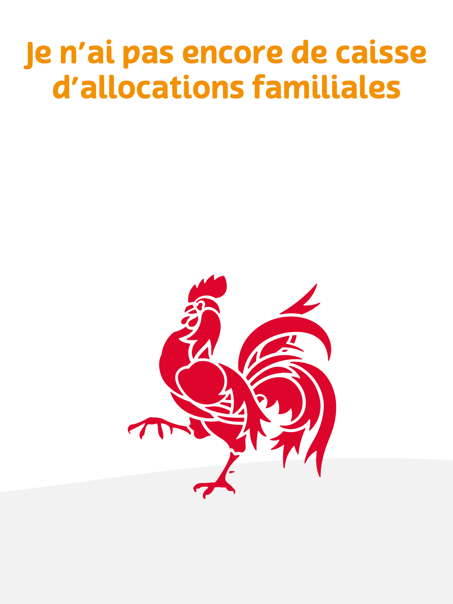 Bouton je n'ai pas encore de caisse d'allocations familiales