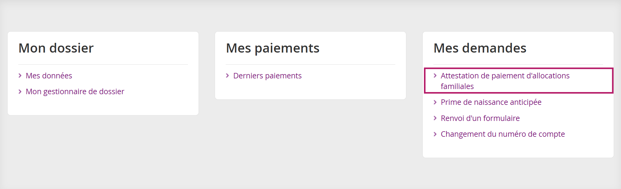 attestation de paiement