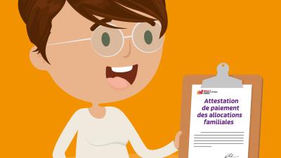 attestation d'allocations familiales