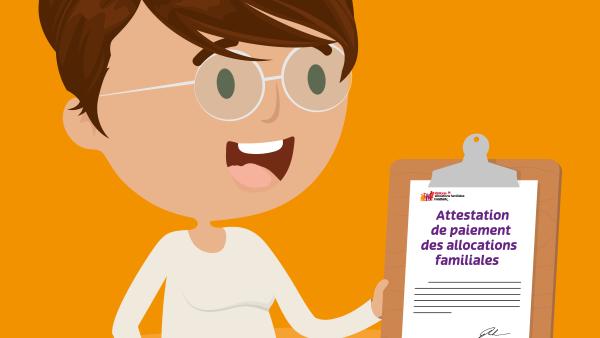 attestation d'allocations familiales